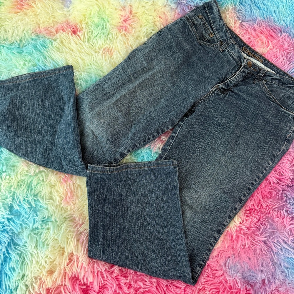 St. Johns Bay Boot Cut‎ Jeans Womens 8 Blue Secretly Slender Stretch